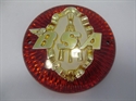 Picture of BADGE, TANK, RED/GOLD, 3 1/4