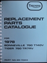 Picture of PARTS BOOK, 78 T140V