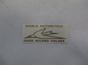 Picture of DECAL, WORLD SPEED RECORD