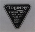 Picture of PATENT PLATE, TIGER 100, SI