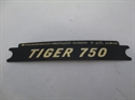 Picture of DECAL, TIGER 750, BLK/GOLD