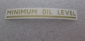 Picture of DECAL, MINIMUM OIL LEVEL