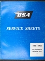 Picture of SERVICE SHEETS, BSA, 55-63